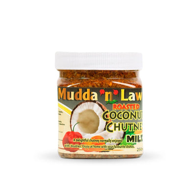 Mudda 'N' Law Roasted Coconut Chutney Mild, 250ml - Caribshopper