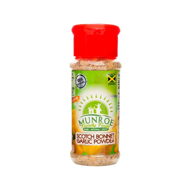 Munroe Family Scotch Bonnet Garlic Powder, 1.6oz (Single & 2 Pack) - Caribshopper