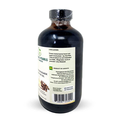 Natural Pearls of Jamaica Authentic Jamaican Black Castor Oil Glass Bottle - Caribshopper