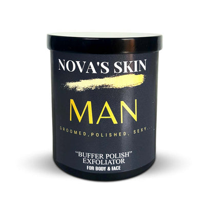 Nova's Skin Man Buffer Polish Exfoliator, 10oz - Caribshopper