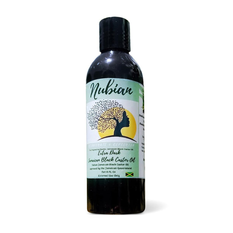 Nubian Extra Black Jamaican Castor Oil, 4oz or 8oz - Caribshopper