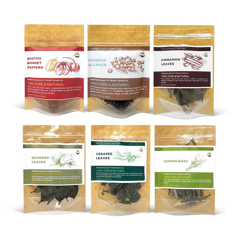 Olive Blossom Authentic Jamaican Spice & Herb Bundle - Caribshopper