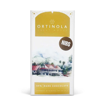 Ortinola 60% Dark Chocolates with Cocoa Nibs, 55g - Caribshopper