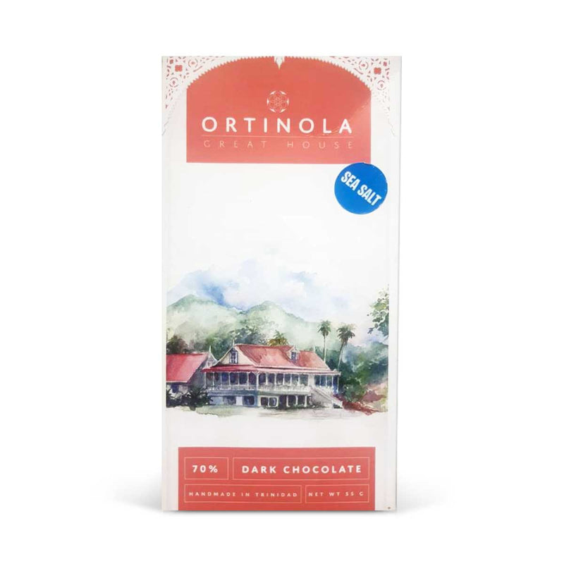 Ortinola 70% Dark Chocolates with Sea Salt, 55g - Caribshopper