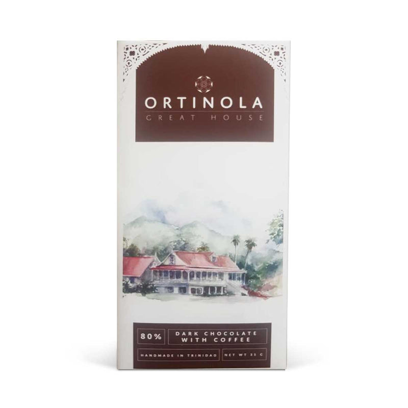 Ortinola 80% Dark Chocolates with Coffee, 55g - Caribshopper