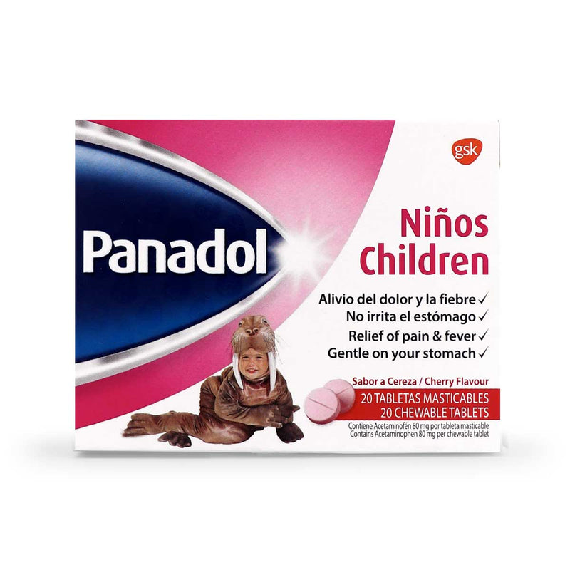 Panadol Children Chewable Tablets Box - Caribshopper