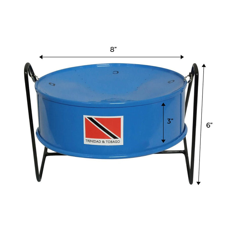 Panland Mitipan Steelpan Drum 8 Inches, Blue - Caribshopper