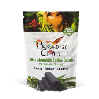Paradise Child Blue Mountain Coffee with Activated Charcoal Scrub - Caribshopper