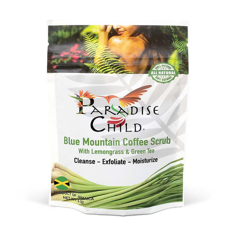 Paradise Child Blue Mountain Coffee with Lemongrass & Green Tea Scrub - Caribshopper