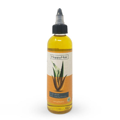 Pekans Natural Happy Hair Aloe Vera Hair Growth Oil, 4oz - Caribshopper