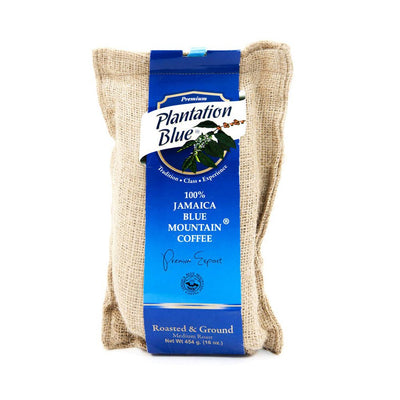 Plantation Blue Coffee Roasted Grounds, (Single & 2 Pack) - Caribshopper