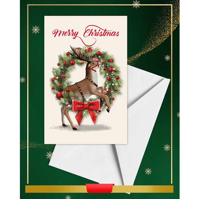 Poet Tree World Happy Reindeer Hour Greeting Card - Caribshopper