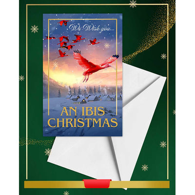Poet Tree World We Wish You An Ibis Christmas Greeting Card - Caribshopper