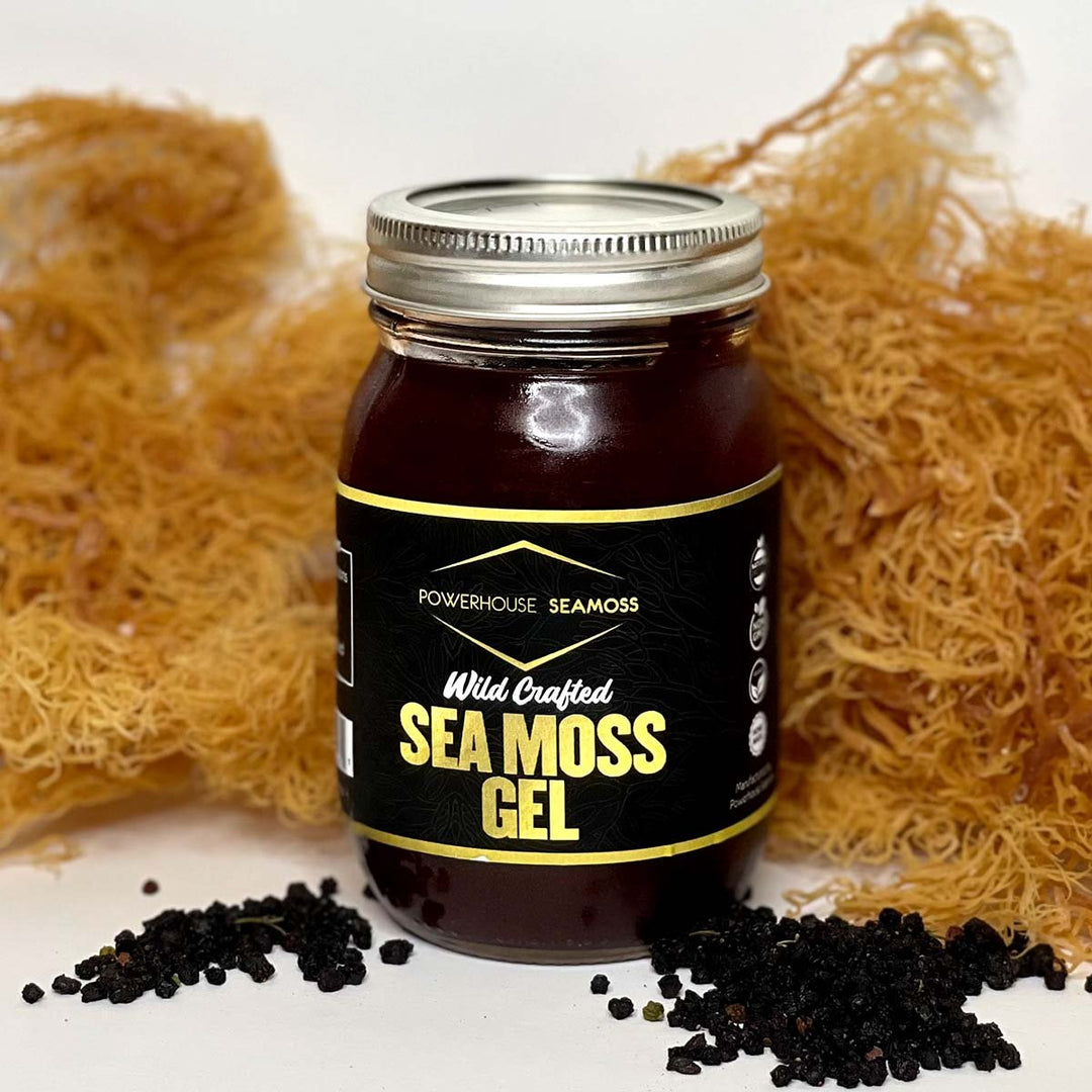 Powerhouse Seamoss Elderberry Seamoss Gel, 16oz – Caribshopper