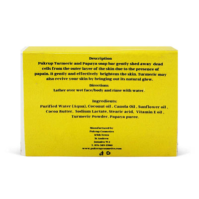 Pukrup Cosmetics Turmeric & Honey Soap, 4oz - Caribshopper