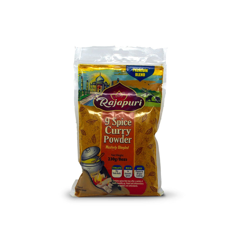 Rajapuri 9 Spice Curry Powder, 8oz (Single & 3 Pack) - Caribshopper