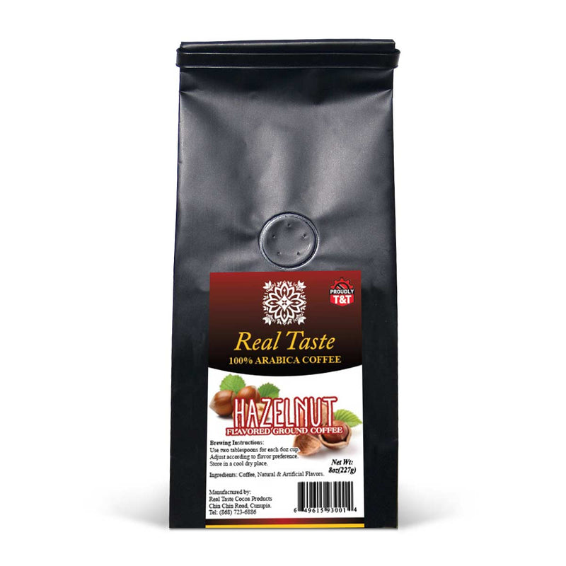 Real Taste Hazelnut Flavored Ground Coffee, 8oz - Caribshopper