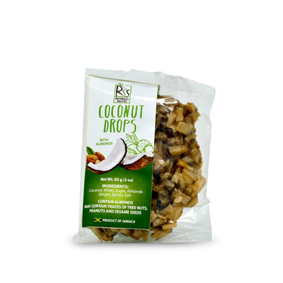 RSS Naturals Almond Coconut Drops Pack, 3oz (3 or 6 Pack) - Caribshopper