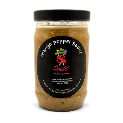 Scarlet Caterers Mango Pepper Sauce, 16oz - Caribshopper