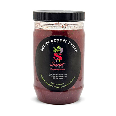 Scarlet Caterers Sorrel Pepper Sauce, 16oz - Caribshopper