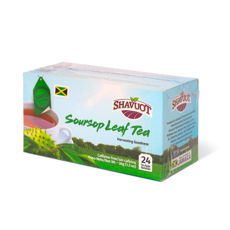 Shavuot Soursop Leaf Tea, 24 Teabags - Caribshopper