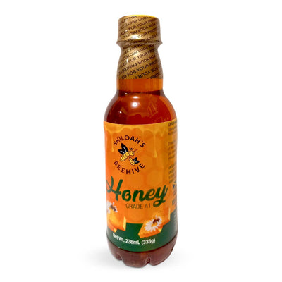 Shiloah's Beehive Grade A1 Raw Jamaican Liquid Honey, 236ml - Caribshopper