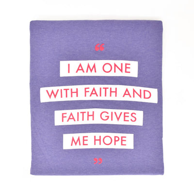 #SimSoulFood Tees - "I am one with faith and faith gives me hope" - Caribshopper