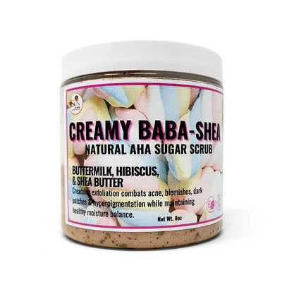 Skin by Indie Baba-Shea Buttermilk Hibiscus Scrub, 8oz - Caribshopper