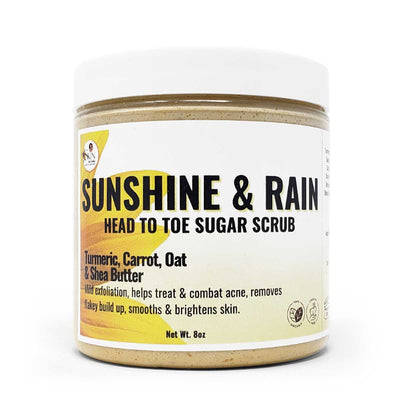 Skin by Indie Sunshine & Rain Turmeric, Carrot & Oat Scrub, 8oz - Caribshopper