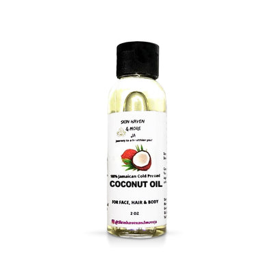 Skin Haven & More Ja 100% Jamaican Cold Pressed Coconut Oil, 2oz - Caribshopper