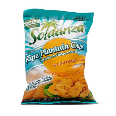 Soldanza Ripe Plantain Chips No Added Sugar, 42g - Caribshopper
