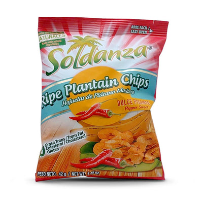 Soldanza Ripe Plantain Chips Pepper Sweet, 42g - Caribshopper