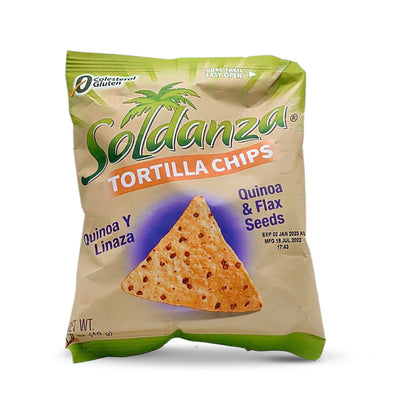 Soldanza Tortilla Chips Quinoa & Flax Seeds, 40g - Caribshopper