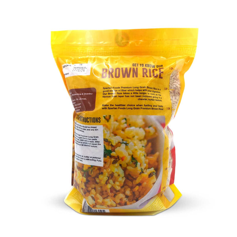 Spartan Food Premium Long Grain Brown Rice,1.8kg - Caribshopper