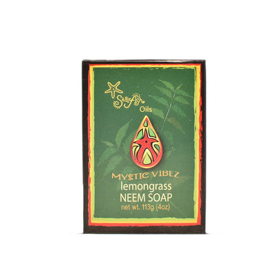 Starfish Oils Mystic Vibez Lemongrass & Neem Soap Bar, 4oz - Caribshopper