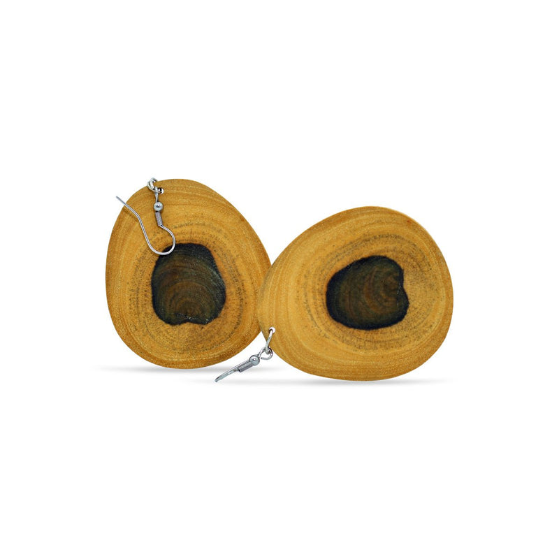 SunJA Lignum Vitae (Ackee) Earrings - Caribshopper