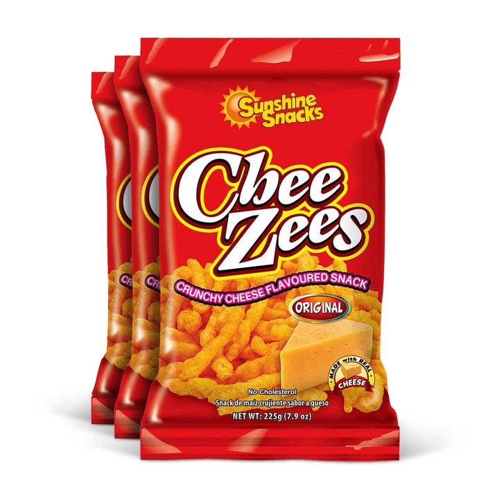 Sunshine Snacks Chee Zees, (3 Pack) | Caribshopper