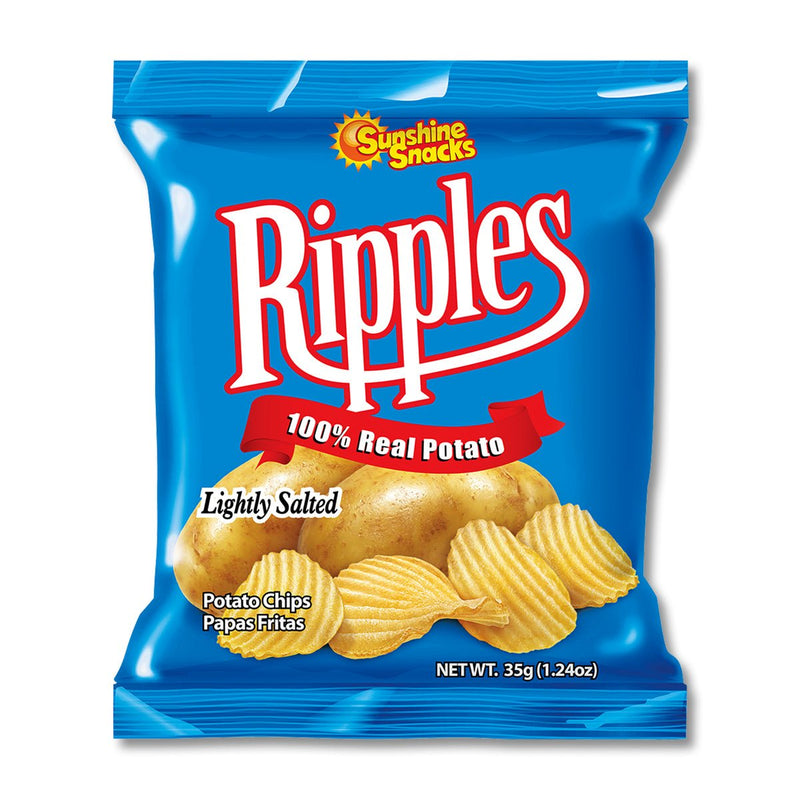 Sunshine Snacks Ripples Potato Chips, (6 or 12 Pack) - Caribshopper