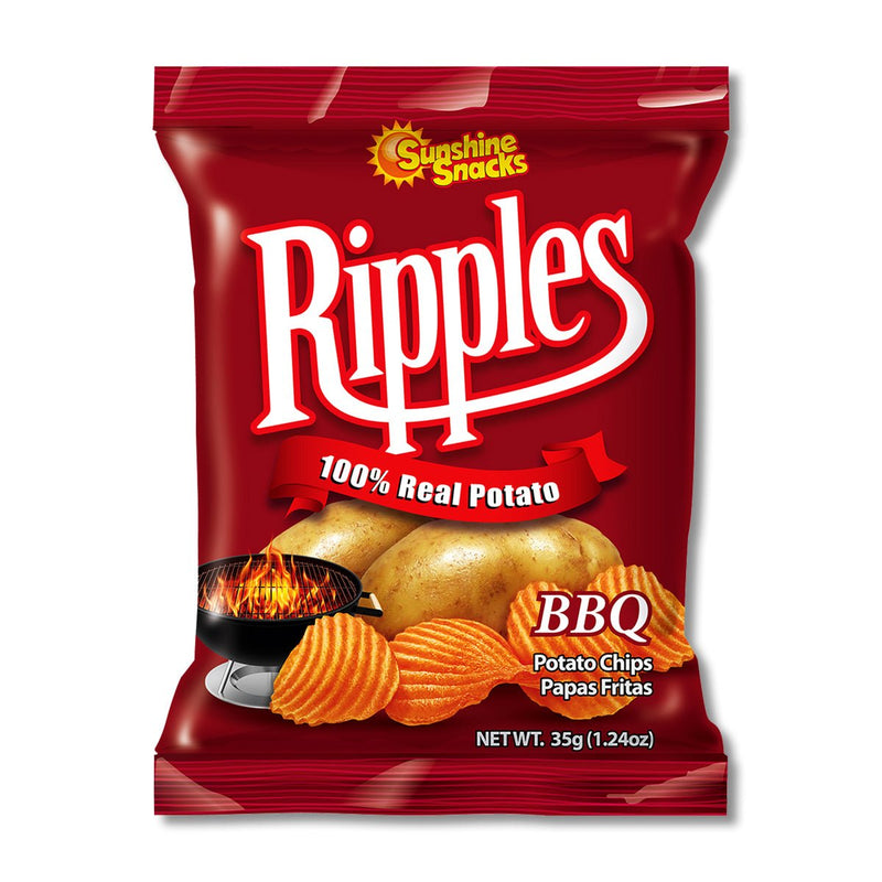 Sunshine Snacks Ripples Potato Chips, (6 or 12 Pack) - Caribshopper