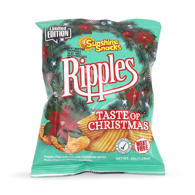 Sunshine Snacks Ripples Potato Chips Taste of Christmas, 35g (3 Pack) - Caribshopper