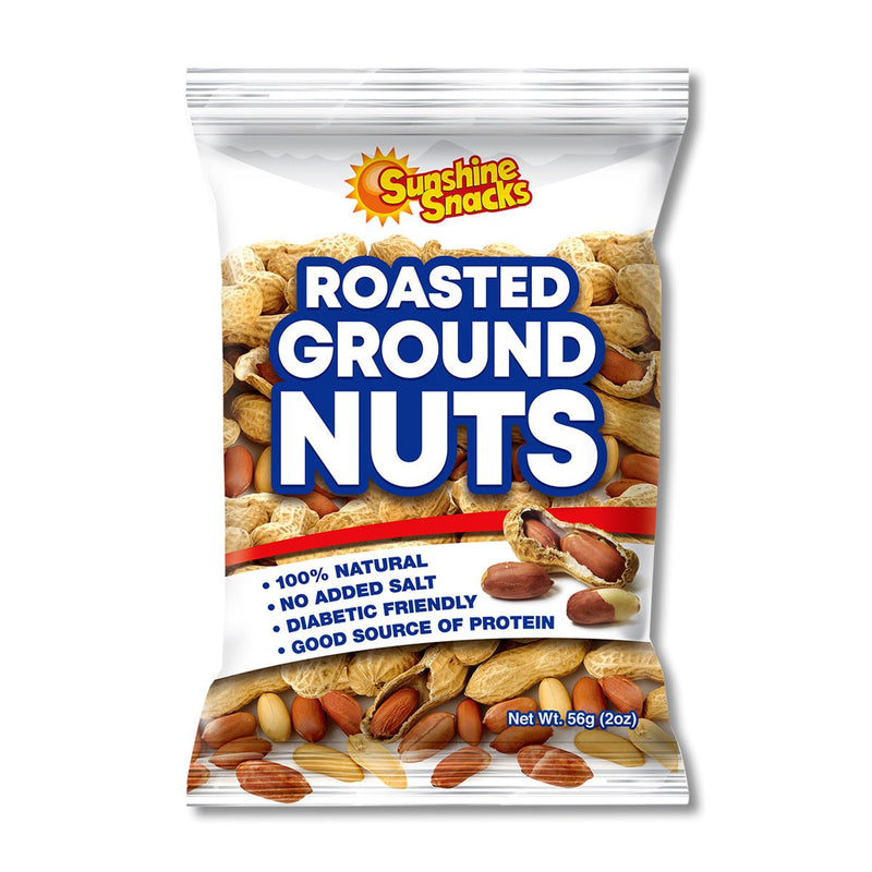Sunshine Snacks Roasted Ground Nuts, 2oz (6 or 12 Pack) - Caribshopper