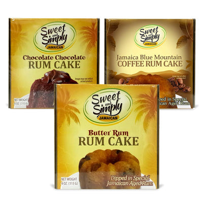 Sweet & Simply Rum Cake Bundle (3 Flavors) - Caribshopper