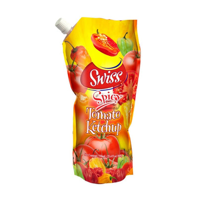 Swiss Spicy Tomato Ketchup Spouch 25.4oz (2 Pack) - Caribshopper