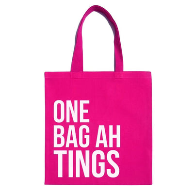 TCP 'One Bag Ah Tings' Tote – Hot Pink - Caribshopper