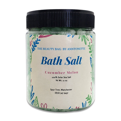The Beauty Bag by Anntonette Cucumber Melon Bath Salt, 11oz - Caribshopper
