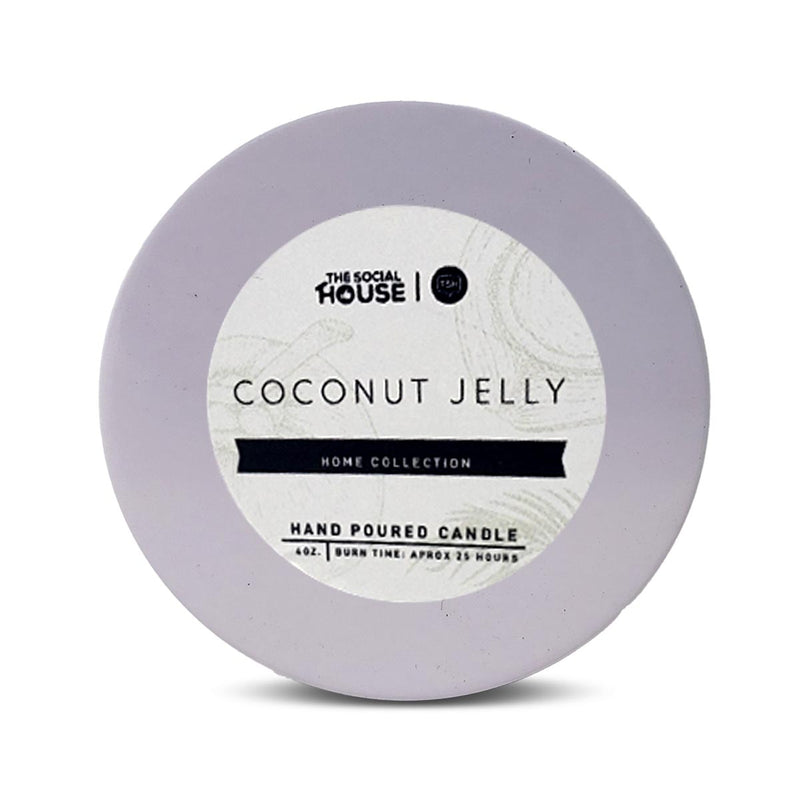 The Social House Coconut Jelly Home Collection Candles, 4oz - Caribshopper