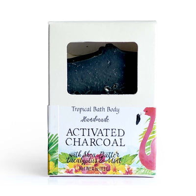 Tropical Bath Body Activated Charcoal & Eucalyptus Mint Soaps Bar, 4oz (Single & 3 Pack) - Caribshopper