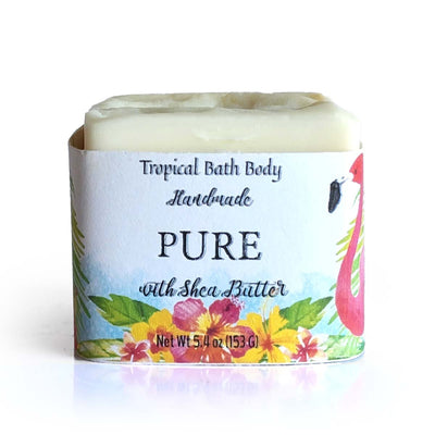 Tropical Bath Body Pure Face Soaps Bar, 4oz (Single & 3 Pack) - Caribshopper