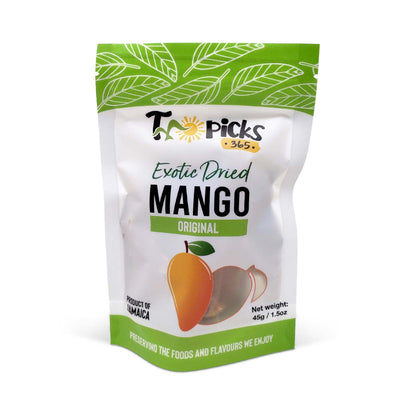Tropicks365 Dried Mango Original, 45g - Caribshopper
