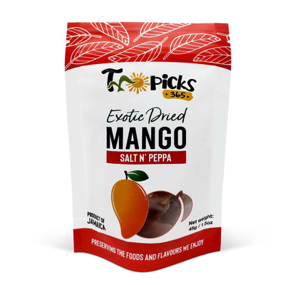 Tropicks365 Dried Mango Salt N' Pepper, 45g - Caribshopper